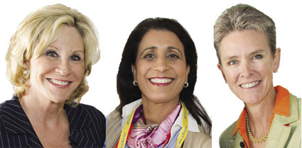 Donna de Varona, DAMAR Productions, Inc.; Nawal El Moutawakel, International Olympic Committee; Beth Brooke, Ernst & Young